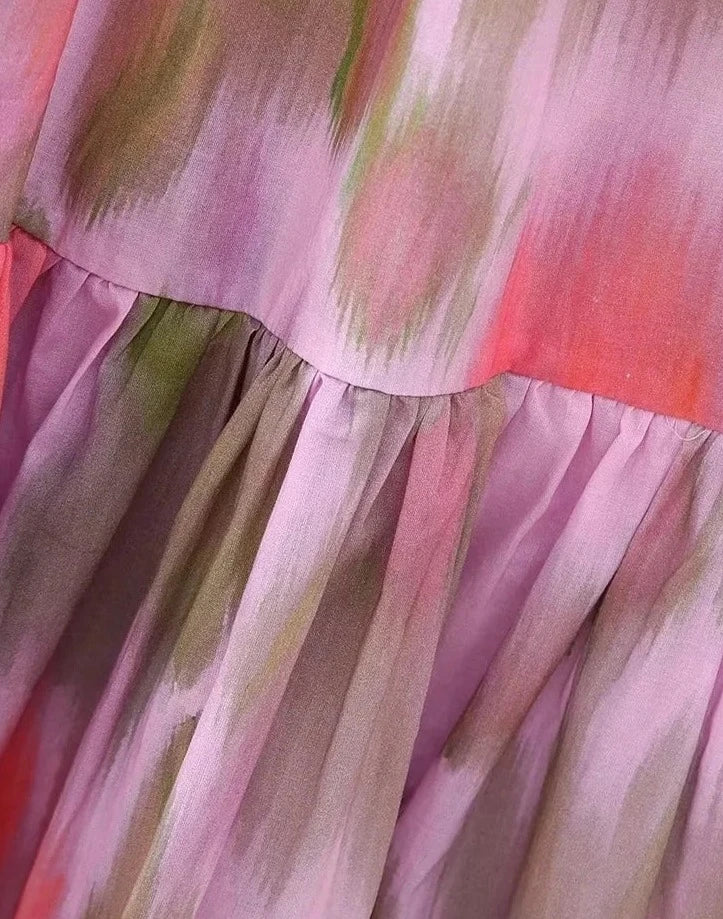 Vestido Midi Tie Dye Solstice