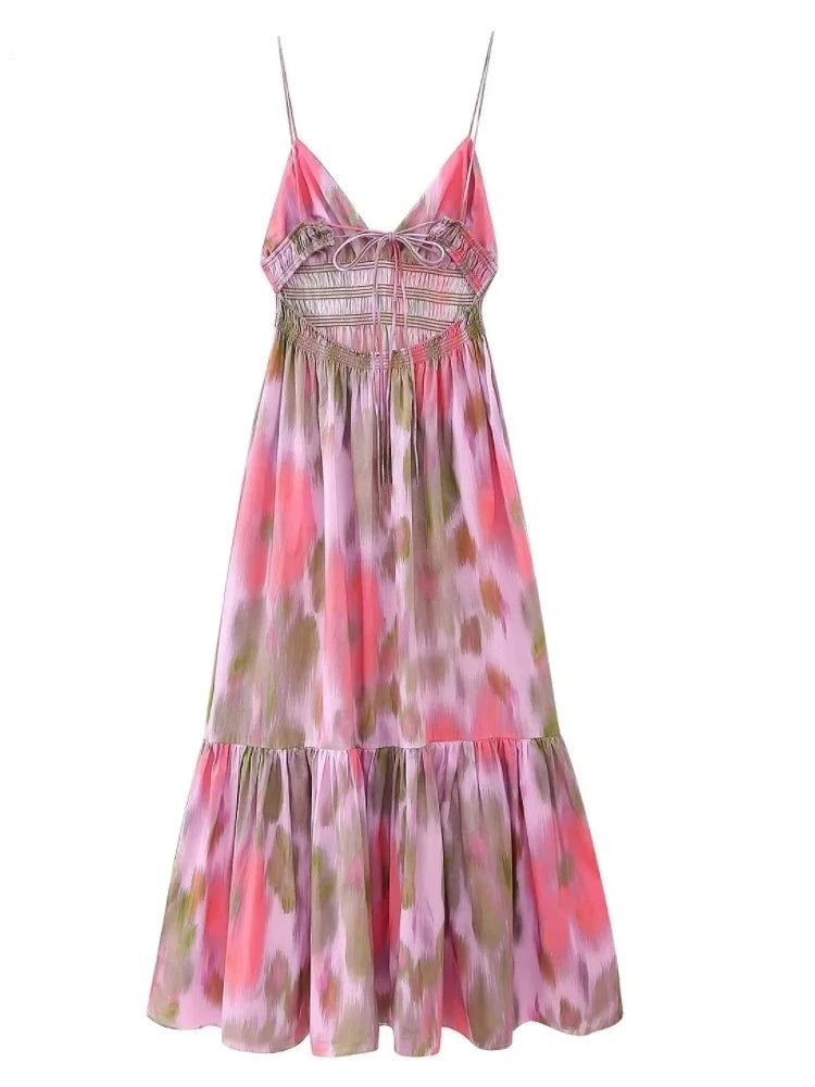 Vestido Midi Tie Dye Solstice