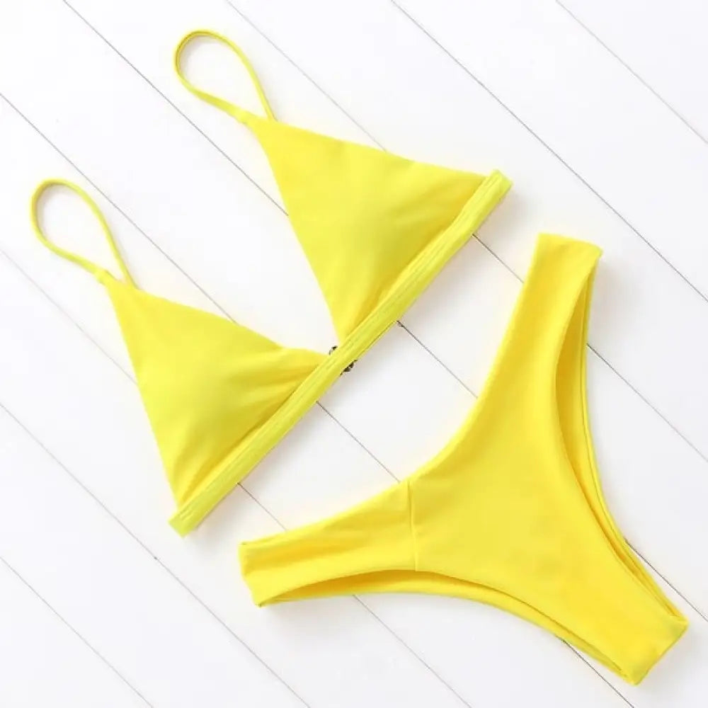 Biquíni Asa Delta Malibu Amarelo / P Biquíni Asa Delta Malibu