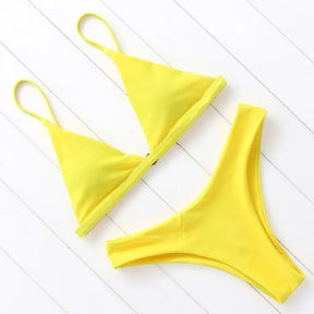 Biquíni Asa Delta Malibu Amarelo / P Biquíni Asa Delta Malibu