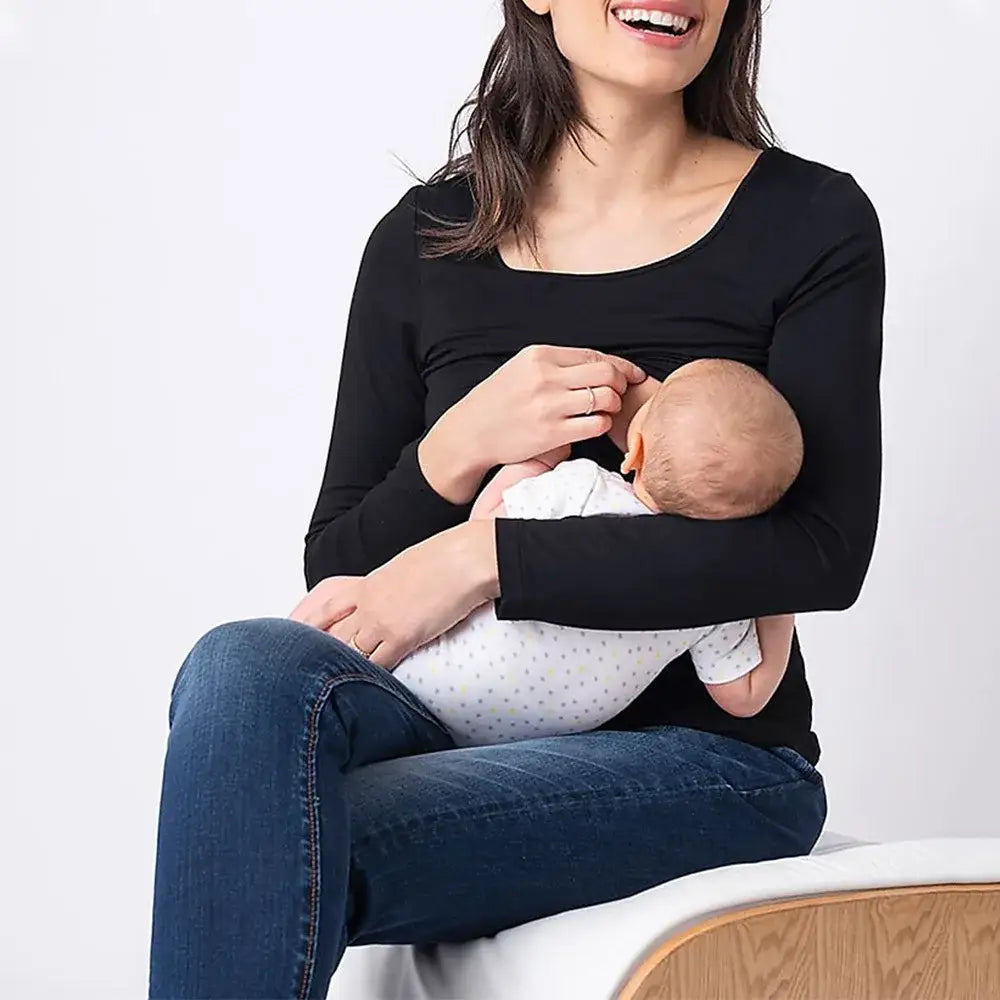 Blusa Amamentação Preta / P Blusa Amamentação