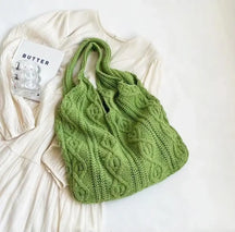 Bolsa de Crochê Verde Bolsa de Crochê