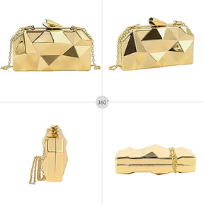 Bolsa de Festa Dourada Maisha Dourada Bolsa de Festa Dourada Maisha