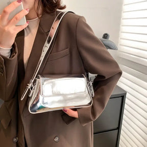 Bolsa Feminina Baguete Laser