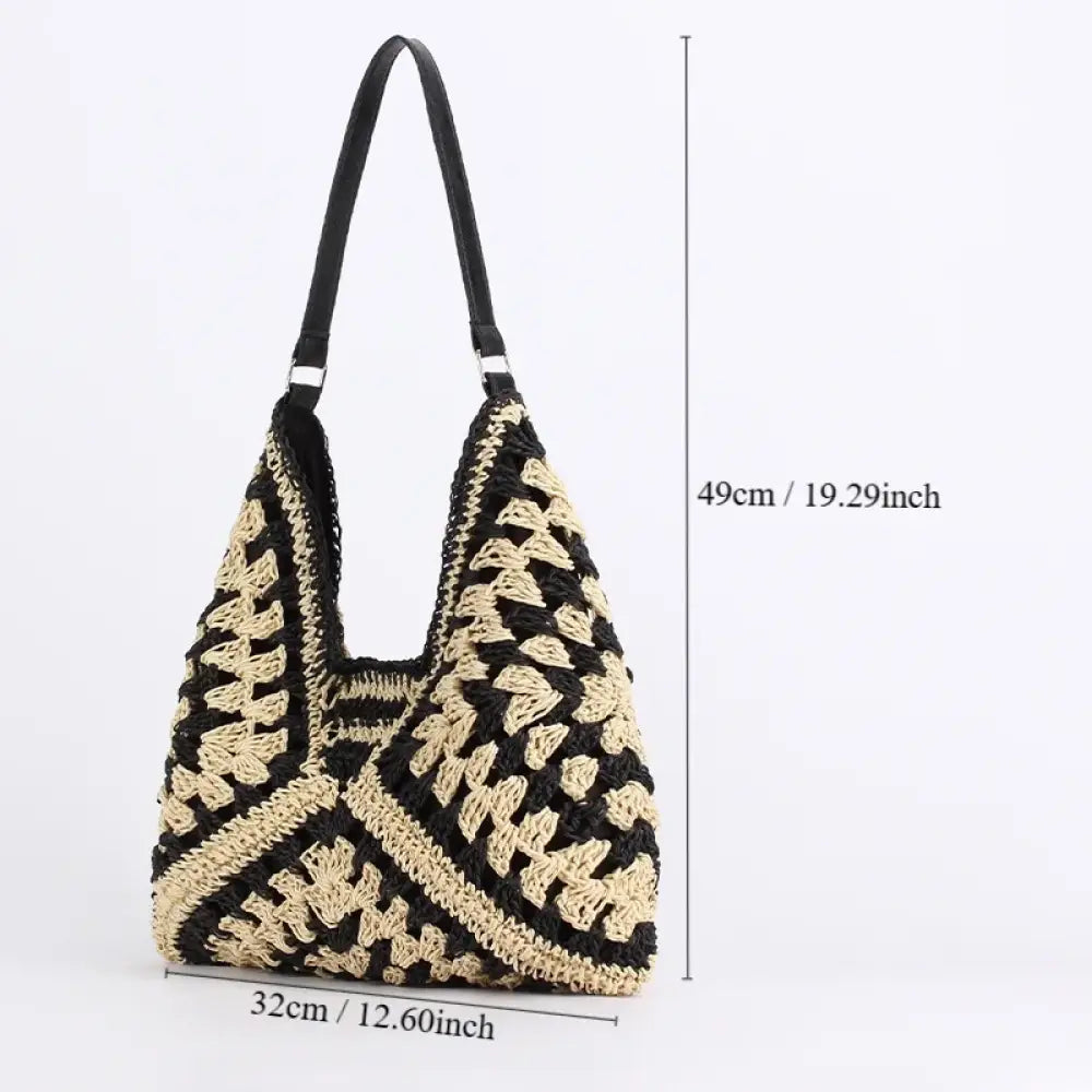 Bolsa Feminina De Palha Straw