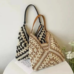 Bolsa Feminina De Palha Straw