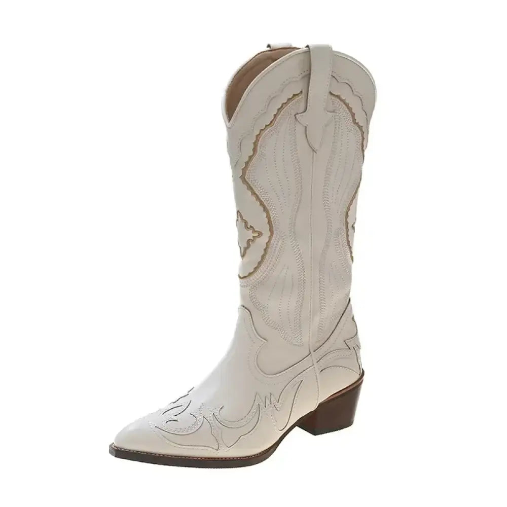 Bota Western Ivory