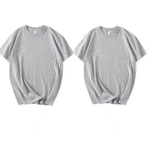 Camiseta Algodão Egípcio - PAGUE 1 LEVE 2 2 Cinzas / M 45-55KG Camiseta Algodão Egipcio - PAGUE 1 LEVE 2