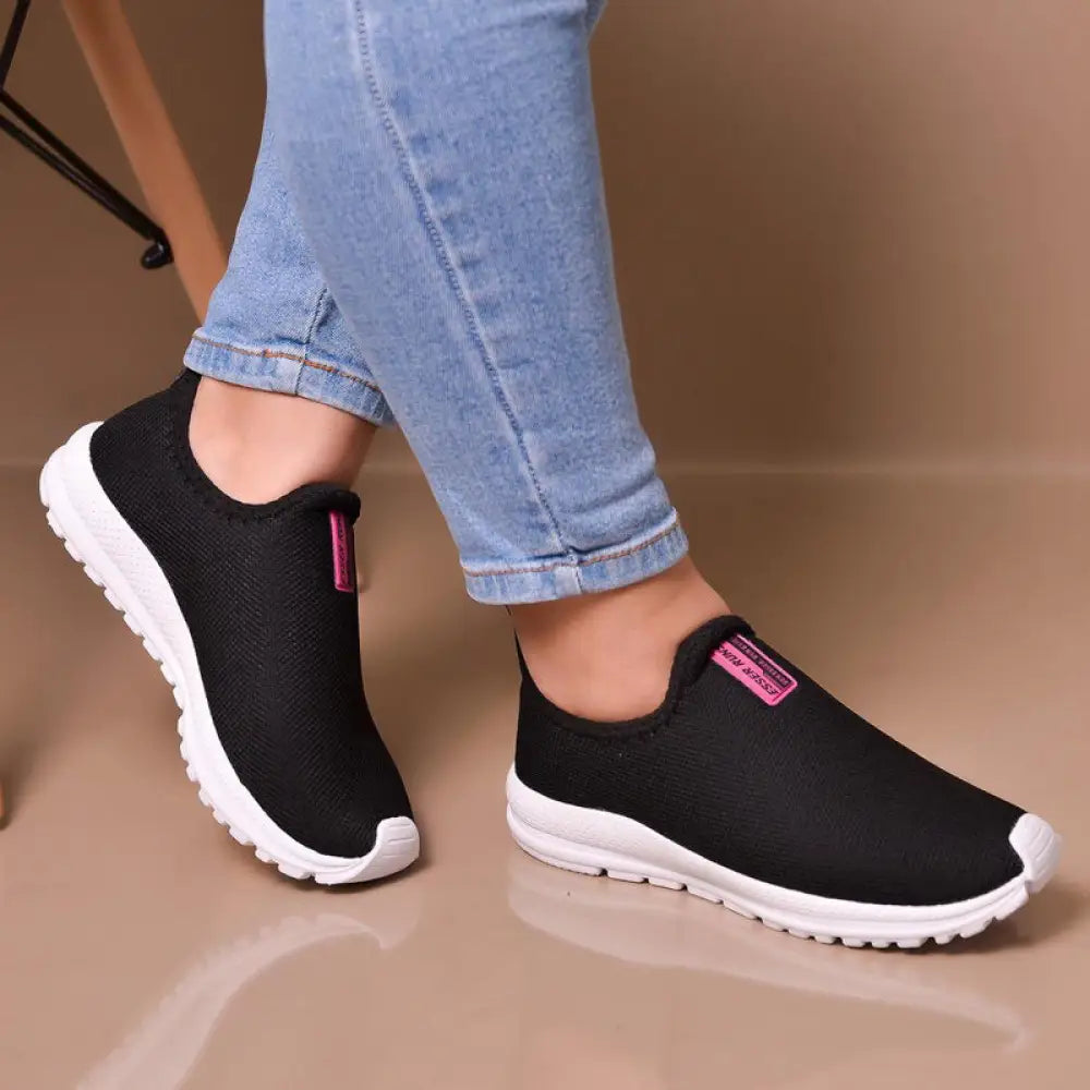 Kit 2 Pares Tênis Calce Fácil Feminino Ortopédico Kit 2 Pares Tênis Calce Fácil