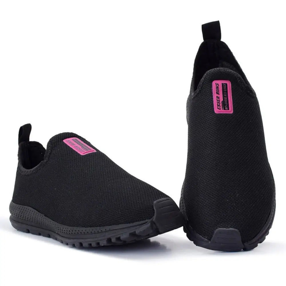 Kit 2 Pares Tênis Calce Fácil Feminino Ortopédico Kit 2 Pares Tênis Calce Fácil