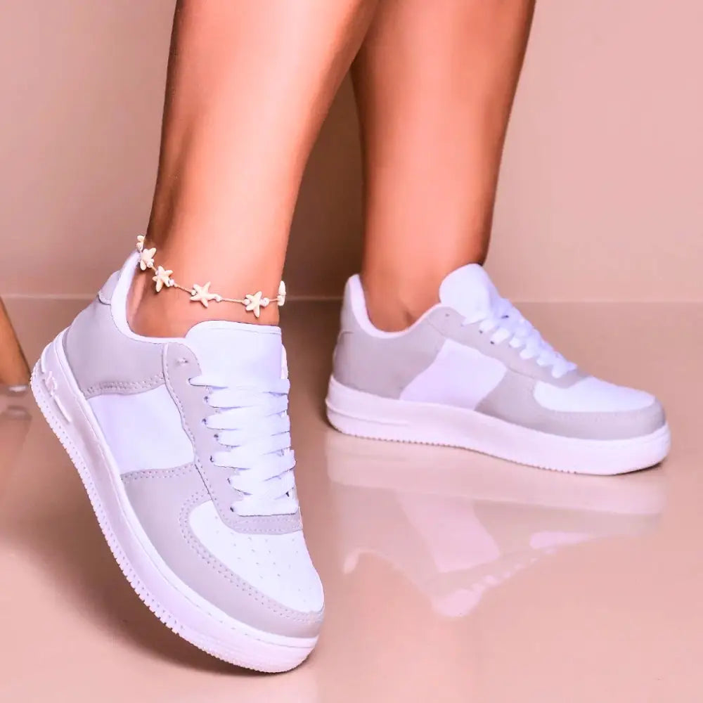 Kit 2 Pares Tênis Feminino Casual Confortável Kit 2 Pares Tênis Feminino Casual