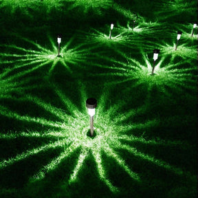 Luminária Para Jardim de Led Way Prata Led com Painel Solar