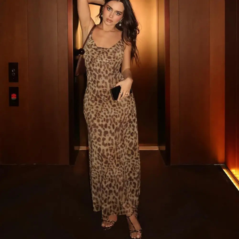 Vestido Animal Print Leona