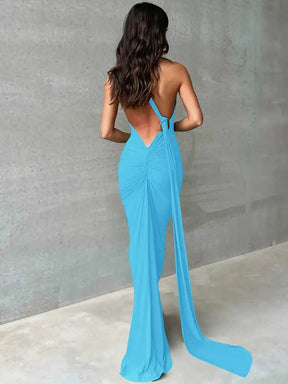 Vestido de Festa Longo Rebeca Azul / PP Vestido de Festa Longo Rebeca