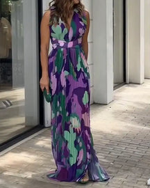 Vestido de Festa Longo Slit Lilás / P Vestido de Festa Longo Slit