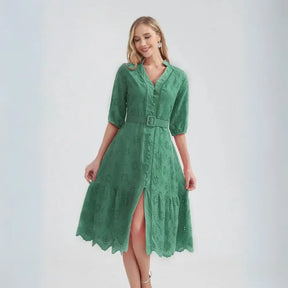 Vestido Laise Midi Jolie Verde Escuro / P Vestido Laise Midi Jolie
