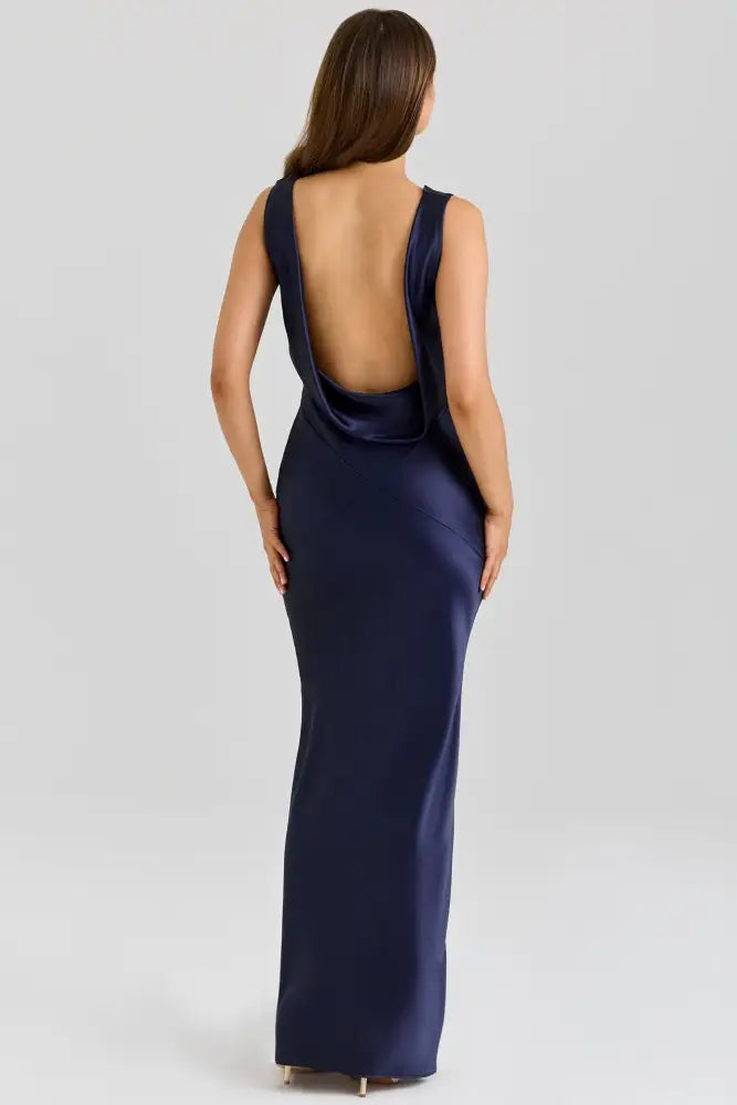Vestido Longo Cetim Maiana Vestido Longo Cetim Maiana