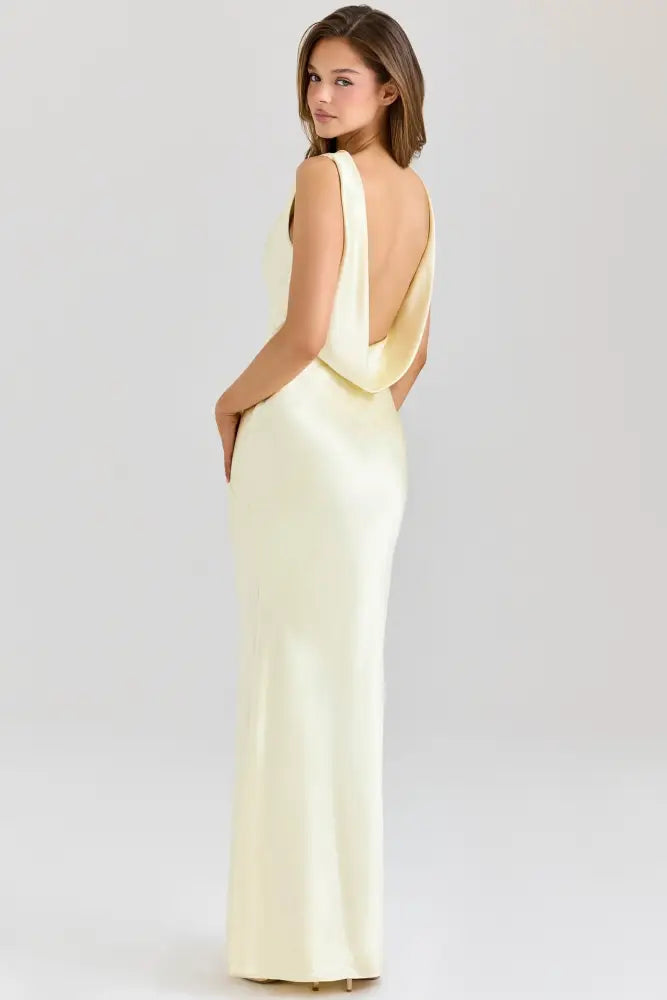 Vestido Longo Cetim Maiana Vestido Longo Cetim Maiana