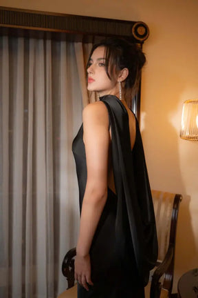 Vestido Longo Cetim Murano Vestido Longo Cetim Murano