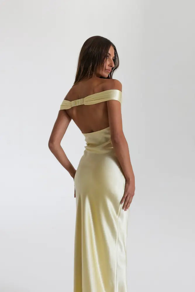 Vestido Longo Cetim Ombro a Ombro Manaira Vestido Longo Cetim Ombro a Ombro Manaira