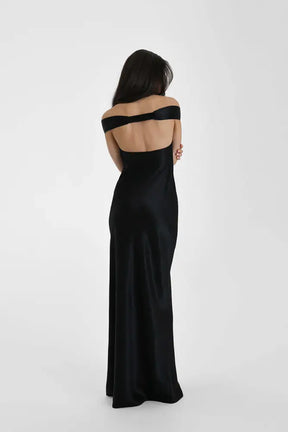 Vestido Longo Cetim Ombro a Ombro Manaira Vestido Longo Cetim Ombro a Ombro Manaira