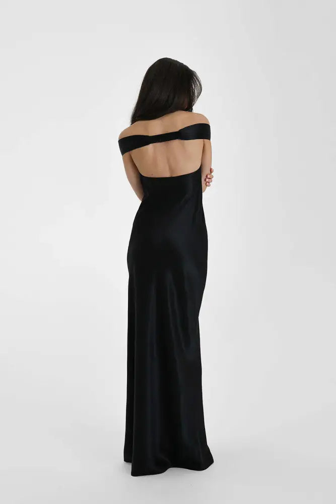 Vestido Longo Cetim Ombro a Ombro Manaira Vestido Longo Cetim Ombro a Ombro Manaira