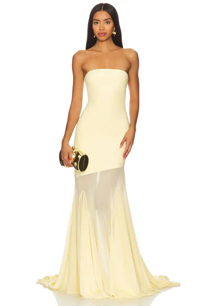Vestido Longo Tomara que Caia Saila Amarelo / PP Vestido Longo Tomara que Caia Saila