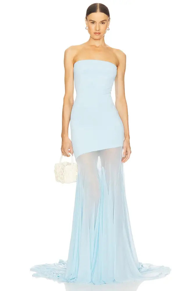 Vestido Longo Tomara que Caia Saila Azul / PP Vestido Longo Tomara que Caia Saila