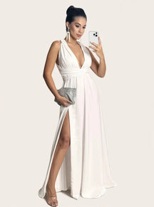 Vestido Multiformas Longo Vérsati Branco / P 36/38 Vestido Multiformas Longo Vérsati