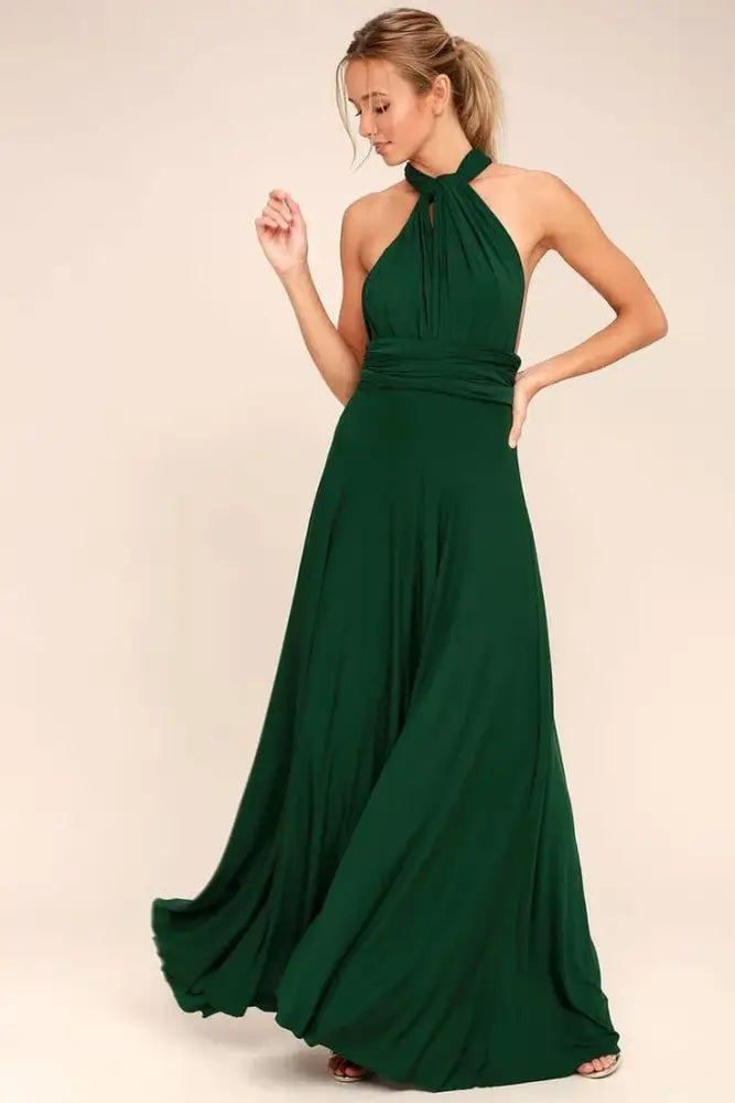 Vestido Multiformas Longo Vérsati Verde Esmeralda / P 36/38 Vestido Multiformas Longo Vérsati